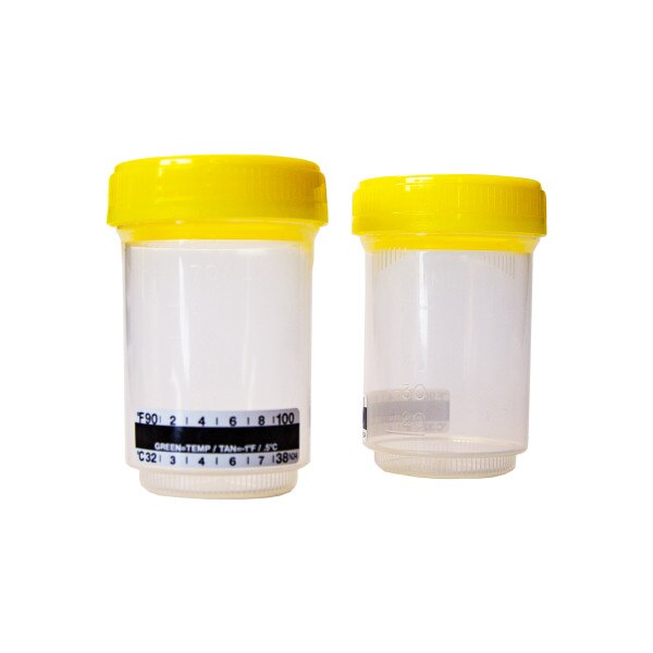 Specimen Container, DuoClick, 90mL